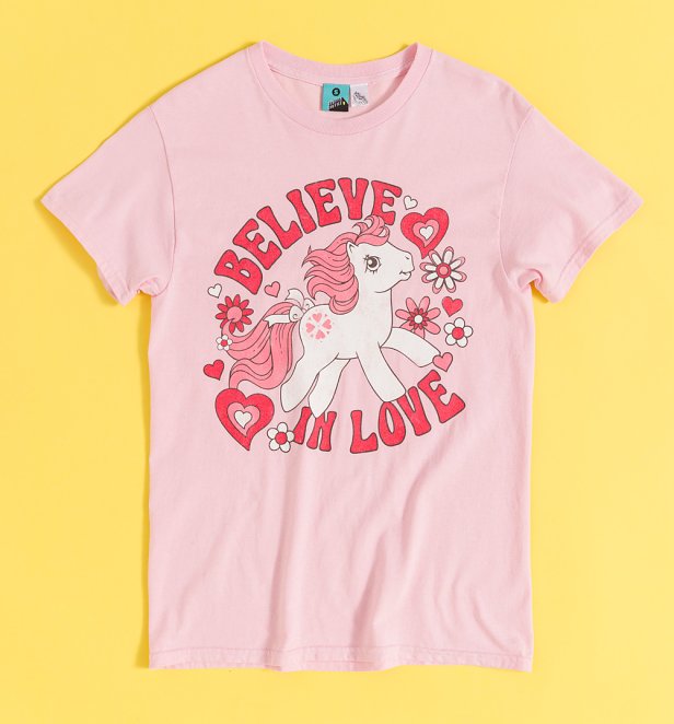 My Little Pony Believe In Love Light Pink T-Shirt